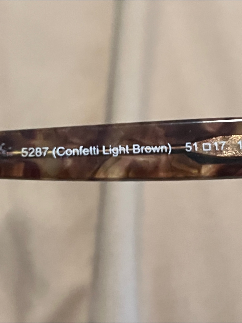 Coach Confetti Light Brown Tortoiseshell Glasses Frame - Picture 3 of 4
